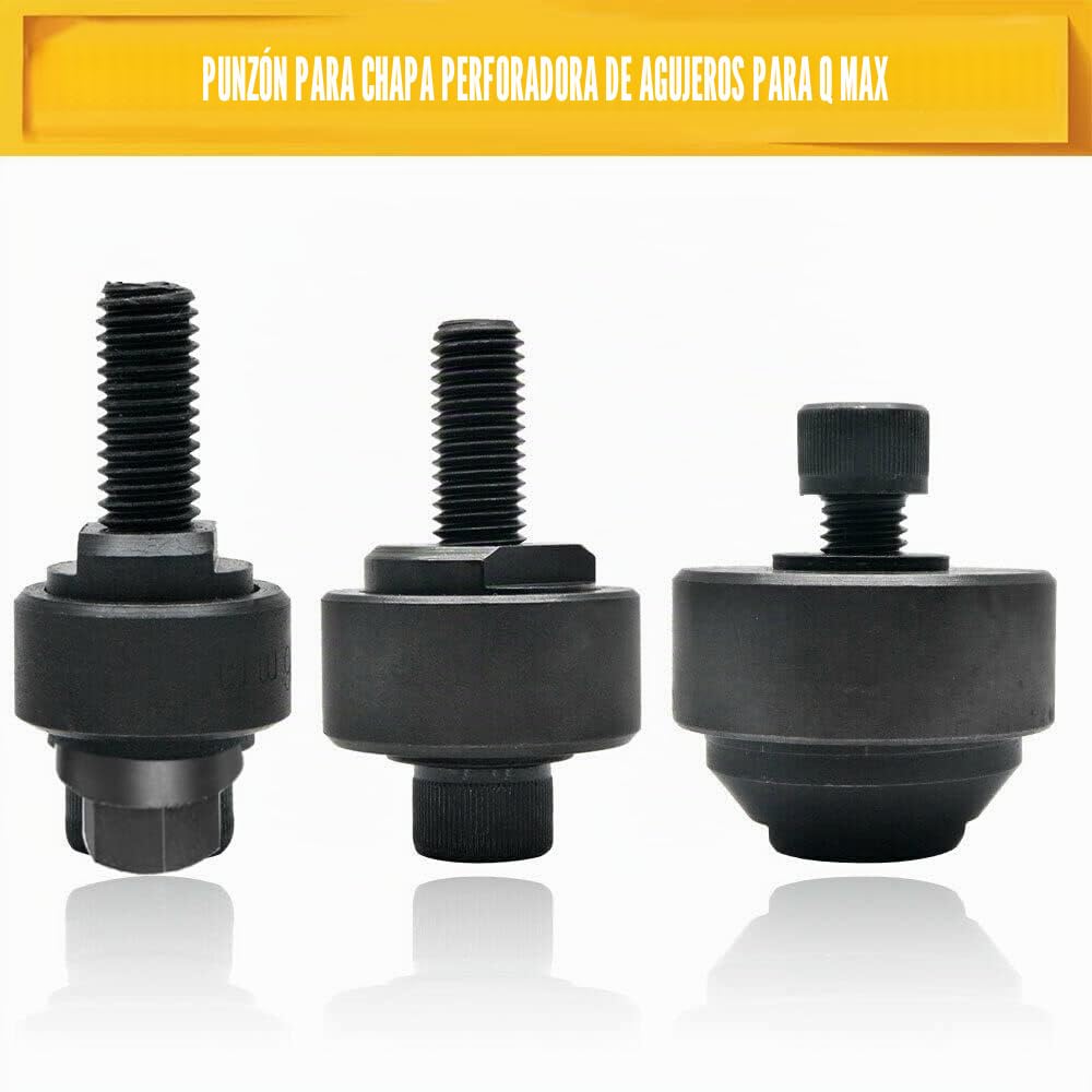 SagaSave Perforadora de agujero de perforación de chapa de 32,5 mm, cortador de agujero hexagonal de metal para fregadero, placa de acero, acero inoxidable, metal
