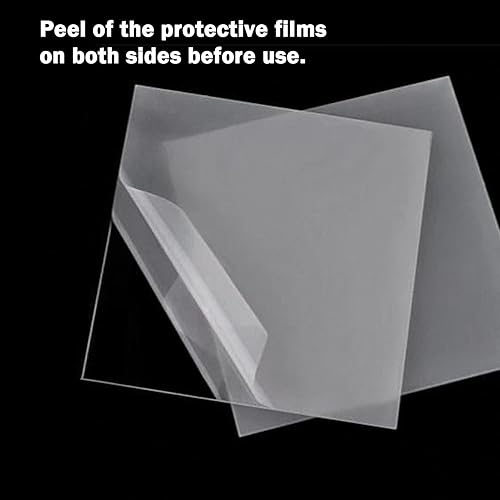 Miniatura 2 de 6 hojas de acrílico transparente, 8 x 10 x 0.08 pulgadas de grosor (alrededor de 0.079 in), panel acrílico transparente, hojas de plexiglás