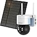 GENBOLT Cámara Vigilancia WiFi Exterior Solar Batería, Inalámbrica IP Cámara Seguridad sin Cables, PTZ355°/90°, 3.5W 7800mAh Recargable Visión Nocturna Color, Detección PIR