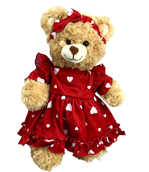 Lotta Love Dress with Headband 14–18 Inch Plush Bear Clothes Outfit for Stuffed Animal Doll Accessories Costume Dress Up