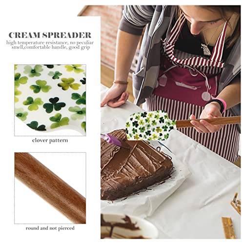 3pcs-St-Patricks-Day-Silicone-Spatula-Cake-Decorating-Spatula-with-Wooden-Handle-for-Irish-Baking-Shamrock-Kitchen-Cooking-Supplies 3pcs St Patricks Day Silicone Spatula Cake Decorating Spatula with Wooden Handle for Irish Baking Shamrock Kitchen Cooking Supplies