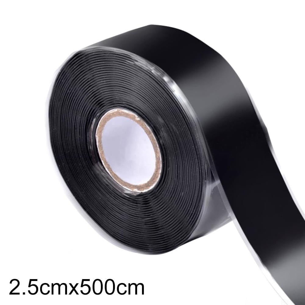 Nastro antiscivolo in silicone, 2,5 cm x 500 cm, per bilancieri, manubri, barre per trazioni, baseball, aste da casting, maniglie degli attrezzi, sport e palestra (2,5 cm x 500 cm)