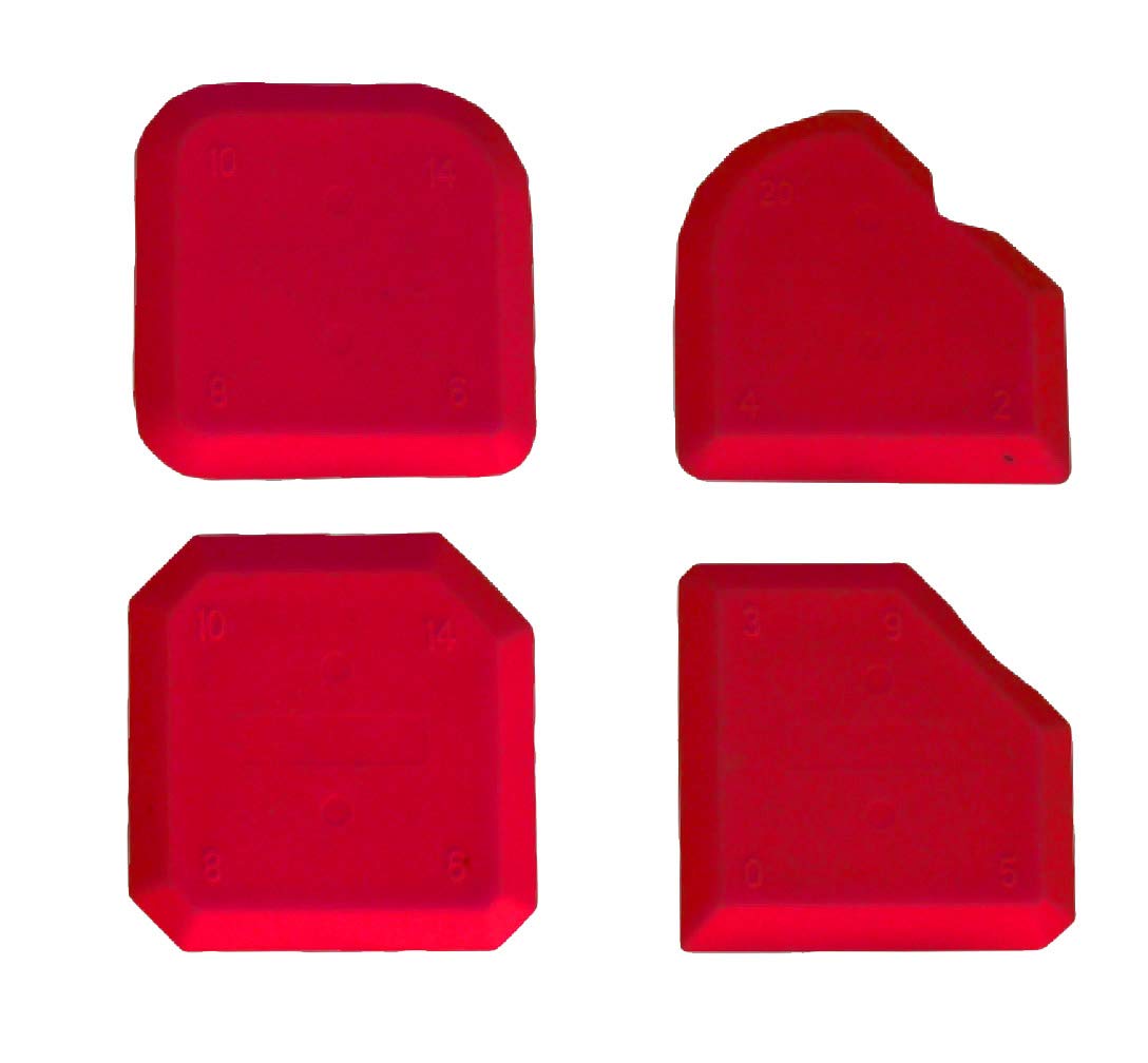 TECTOOL18680 Fugen, Fugenglätter 4-TLG Ass Standard, Joint Smoother Set of 4