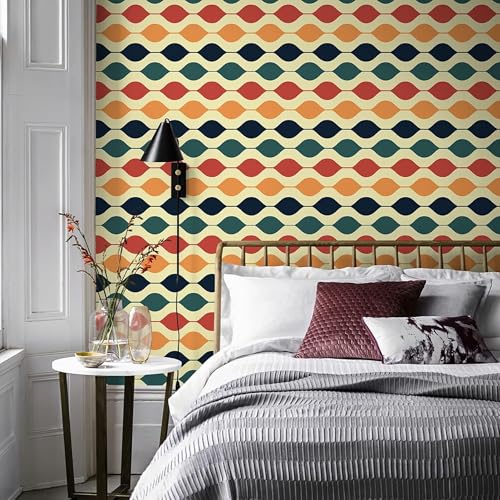 Image of Premium Dark Botanical Floral Wall Stickers for Home - 45x500cm Black Wallpaper with Bright Tropical Leaves - Waterproof PVC Self-Adhesive Vinyl Roll for Bedroom (Multi Colour)