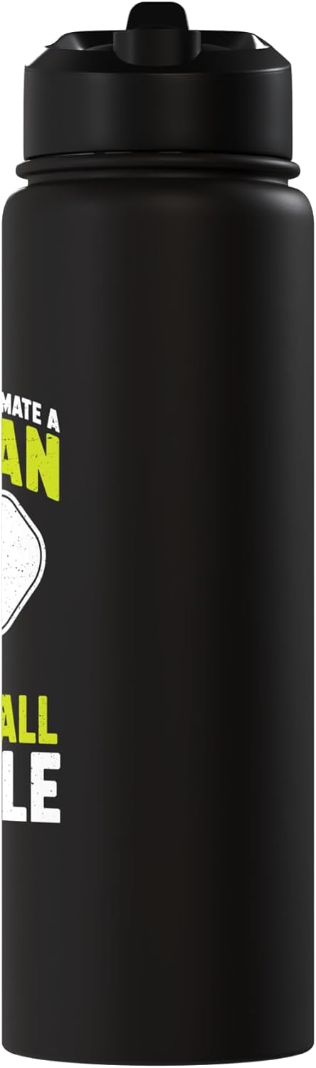 Pickleball Woman Funny Pickleball Player Stainless Steel Insulated Water Bottle - Image 2