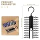 Krawattemhalter, 2 Stück Tie Belt Rack Organizer X Verstellbarer Krawattenhalter mit Rutschfestem Befestigungsclip 360 Grad Haken Tie Hanger Holder für Krawatten Gürtel Seidenschals