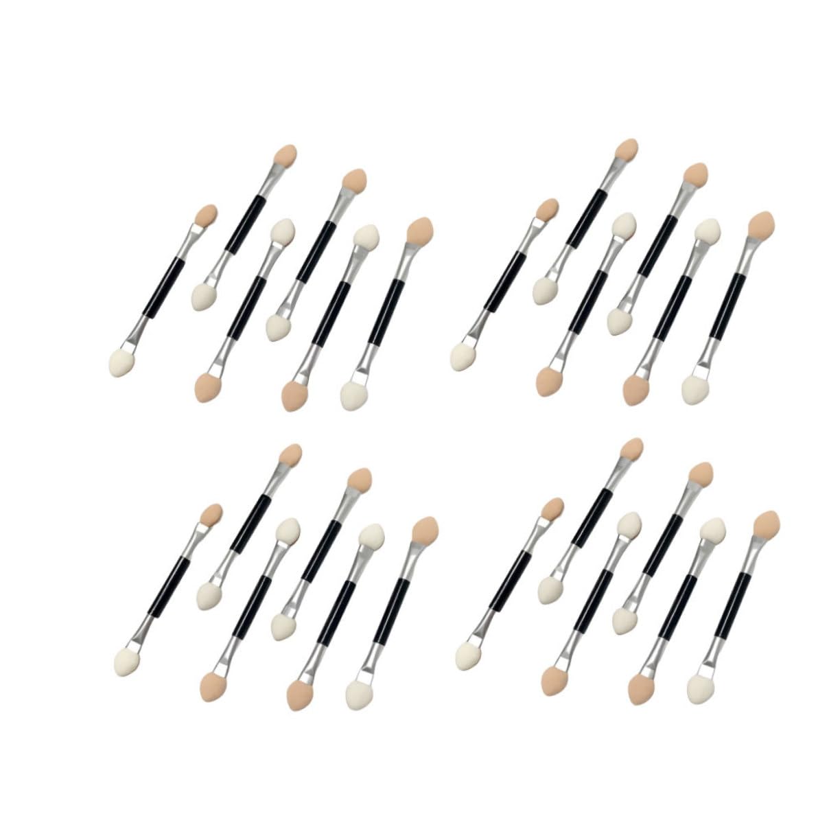 TOVINANNA Essential Makeup Tools 30pcs Eye Shadow Brush Kit Double-ended Brushes Soft Gentle for Women Travel Daily Use
