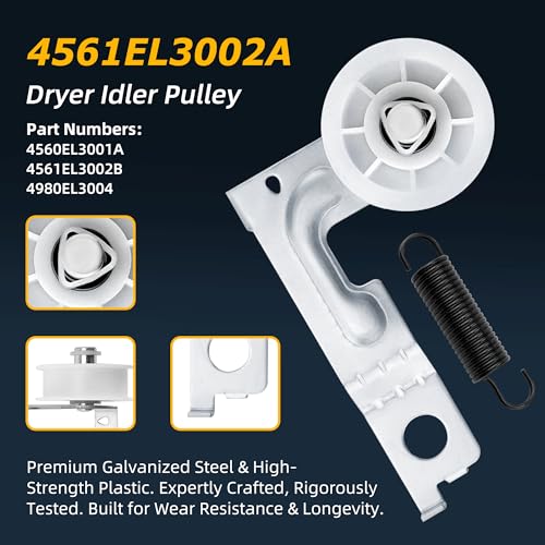 Image of DLE2516W DLE3777W DLE5977W DLE7177WM DLE5955W DLE0442W DLGX7601WE DLGX5781WE DLGX3876V DLGX5501V DLGX3002W DLG7201WE DLG3051W DLE9577WM DLEY1201W DLGX2551W OEM Dryer Roller Kit for LG & Kenmore