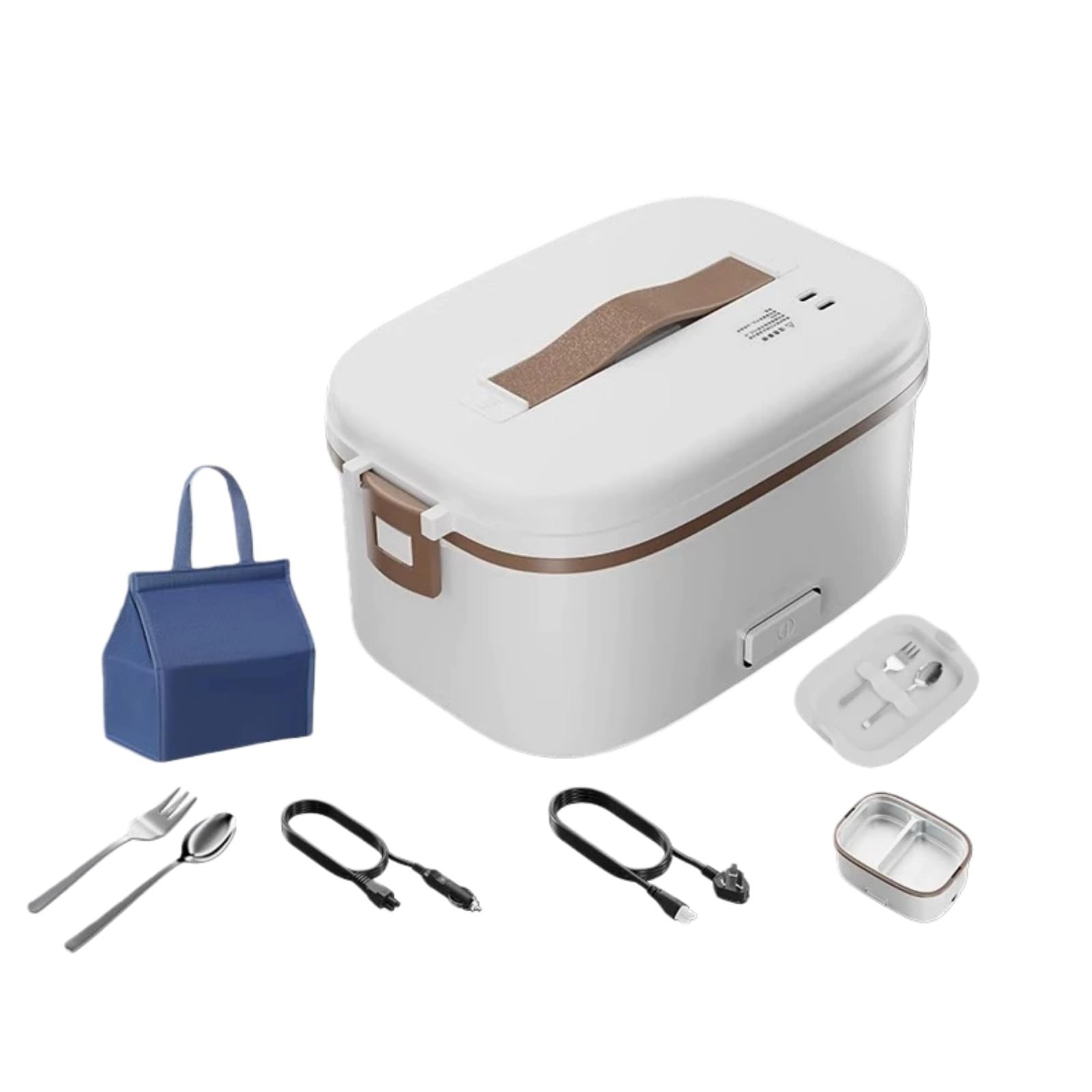 Contenitore termico per il pranzo alimentato dall'auto,vaporiera portatile elettrica per mantenere caldi i pasti,contenitore termico portatile elettrico per il pranzo(Style Two)