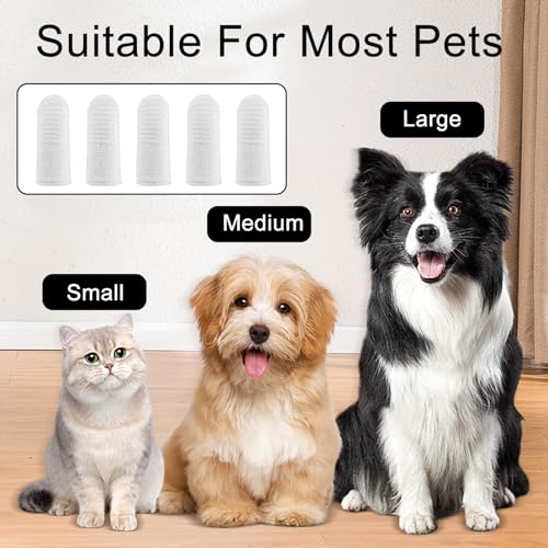 20 Stück Hundezahnbürste, Fingerzahnbürste Hund,Hundezahnbürste Fingerling Wiederverwendbar, Pet Finger Zahnbürste, Fingerlinge Hunde Zahnpflege,für Hunde Katzen Zahnpflege, Zahnreinigung