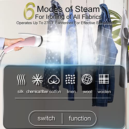 Tc-Junesun Steamer For Clothes Standing, 1500W Full Size Powerful Upright Clothes Steamer With Adjustable Ironing Board, 30S Fast Heat-Up, 6 Steam Levels 2.5L Water Tank Professional Garment Steamer #TOP3