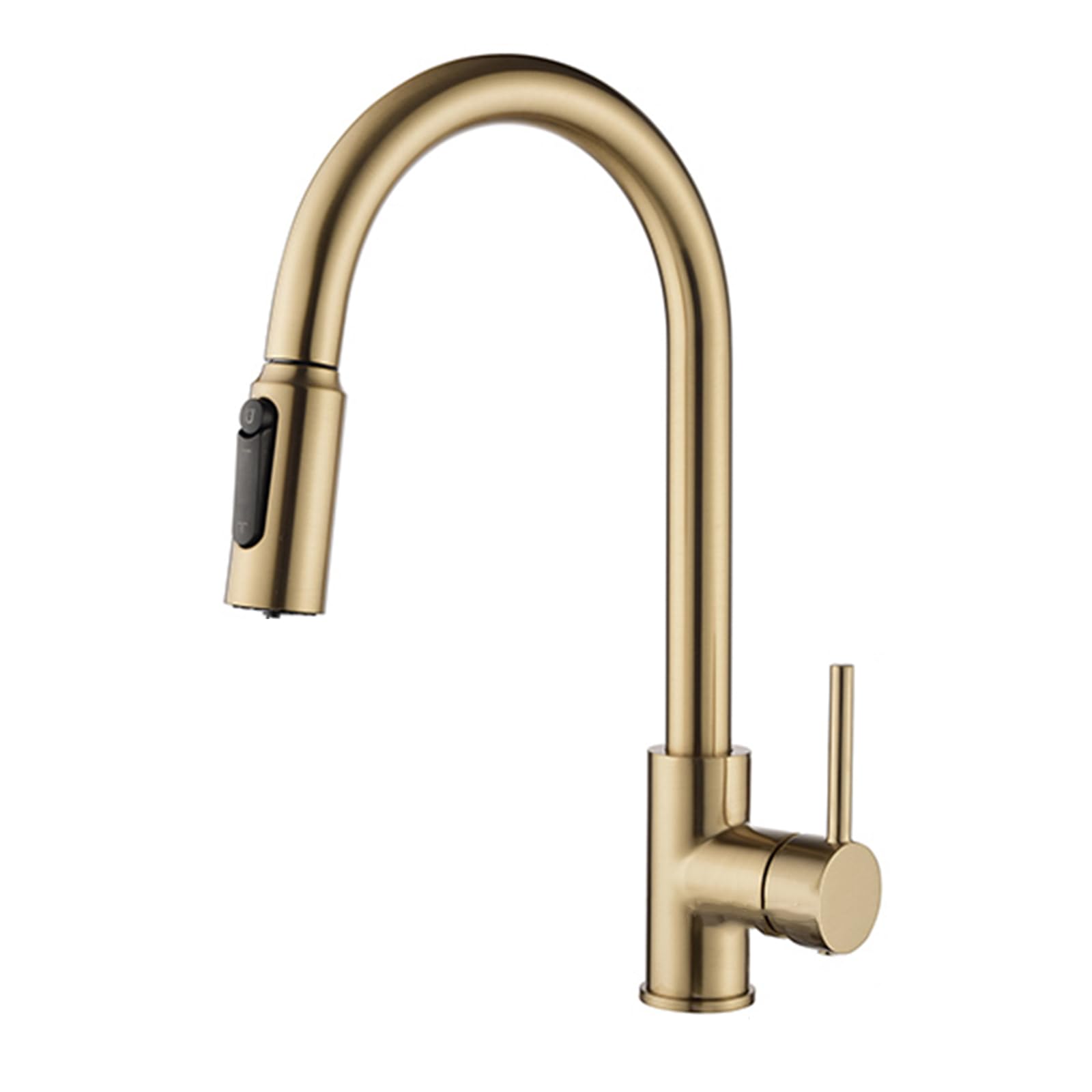 GLETSF Brushed Nickel 3-Way Kitchen Faucet with Pull-Out Spray High Arc Water Filter & Purifier 3-in-1 Mixer Tap for Easy Cleaning & Convenience,Brushed Nickel