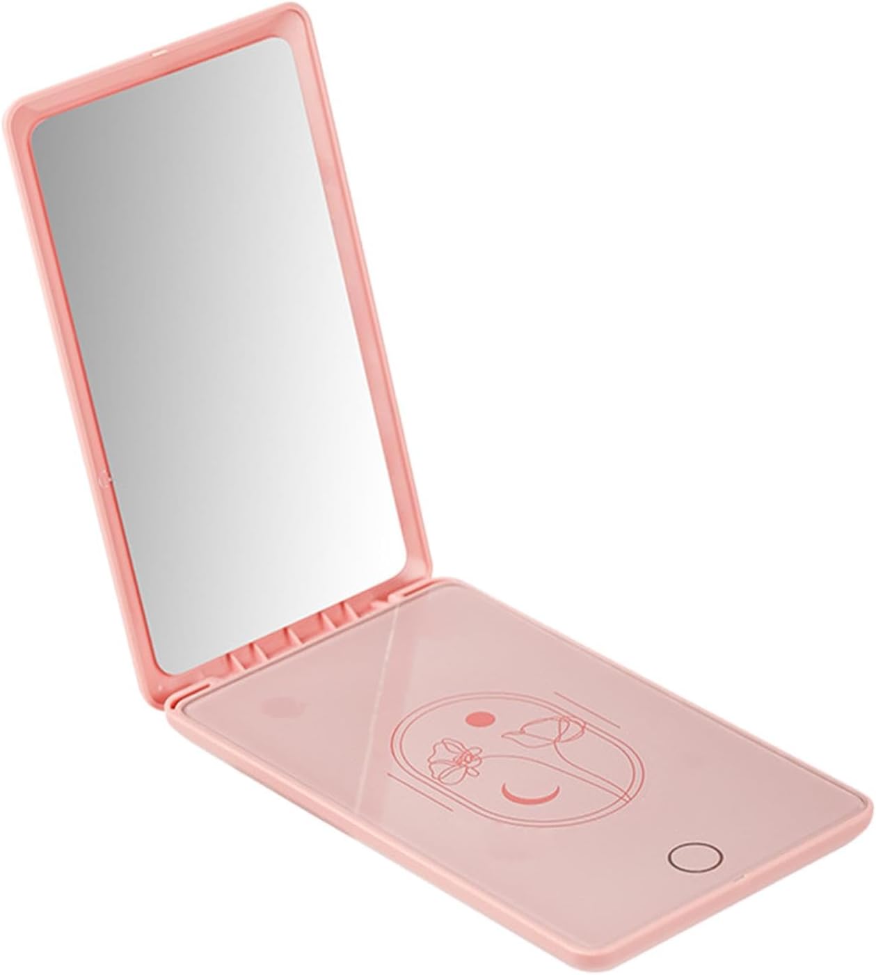 Simhoa Mask Warmer Mask Heater with Makeup Mirror, Portable for Sheet Mask,Facial Care Heater, Wipe Warmer for Home, Pink