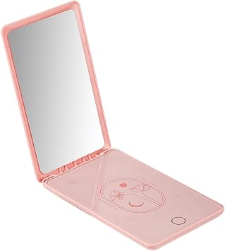 Simhoa Mask Warmer Mask Heater with Makeup Mirror, Portable for Sheet Mask,Facial Care Heater, Wipe Warmer for Home, Pink