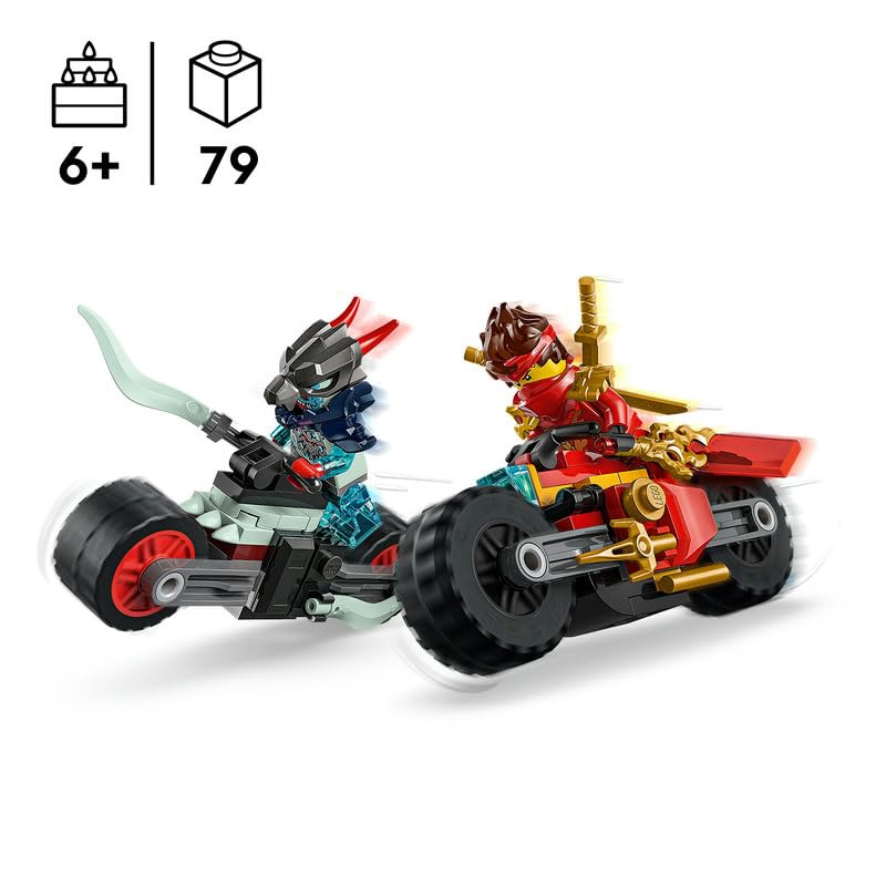 LEGO Ninjago 7-piece set: 71838 Kai's motorcycle race, 71839 Arins