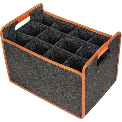 Bolsa para 12 botellas de vino contra roturas con asa cómoda 6
