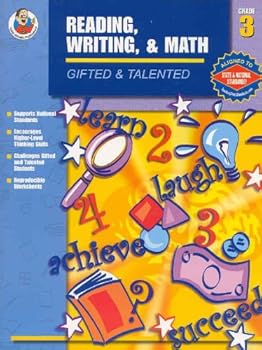 Paperback Gifted & Talented Reading, Writing, and Math, Grade 3 Book