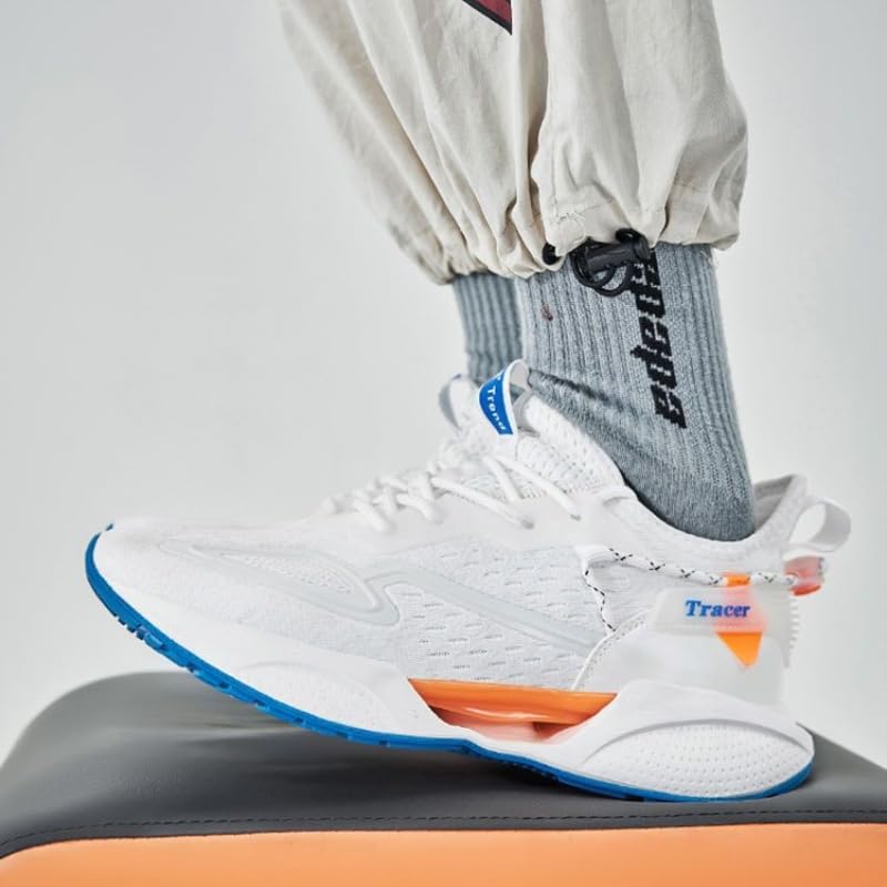 Men's Four Seasons Grid Casual Sports Shoes, Trendy, Breathable and Comfortable, Suitable for Students to wear as Running Shoes.2