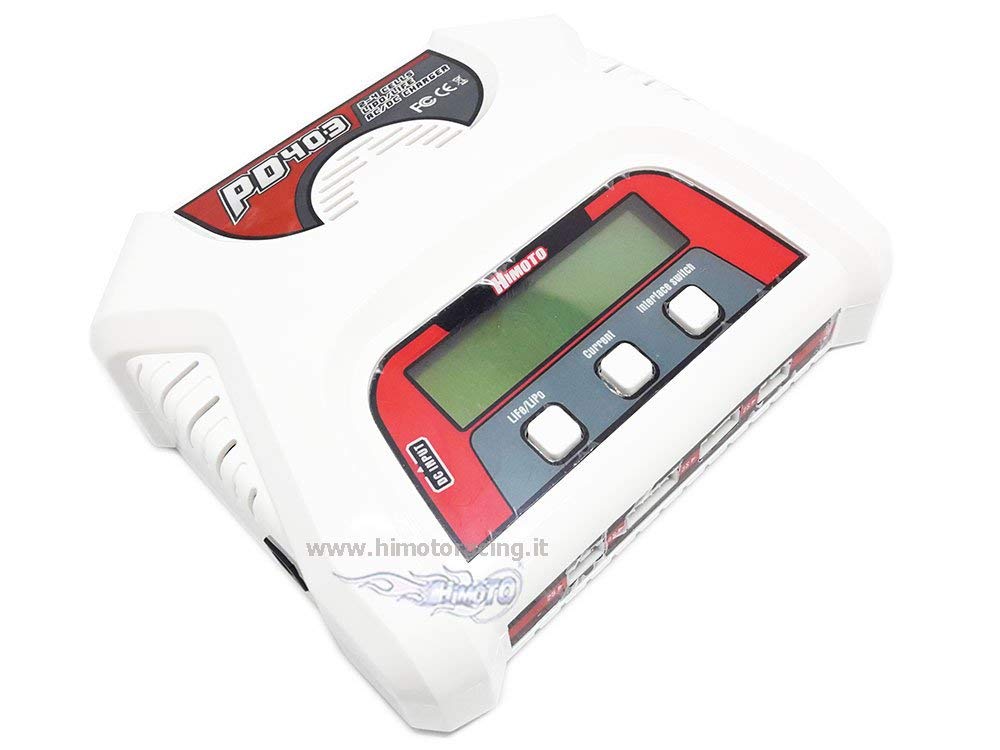 HIMOTO Caricabatteria Professionale con bilanciatore di Celle Lipo Life PD403 2-3-4 Celle 220V – 12V