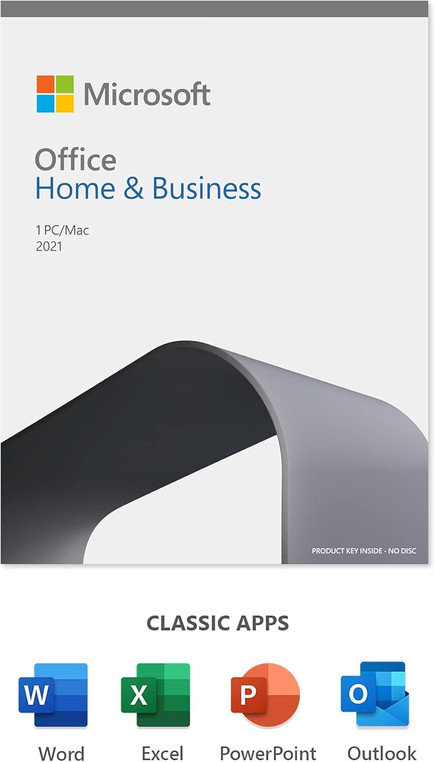 Office 2021 Famille et Entreprise - Toutes les applications Office classiques - Pour 1 PC/Mac