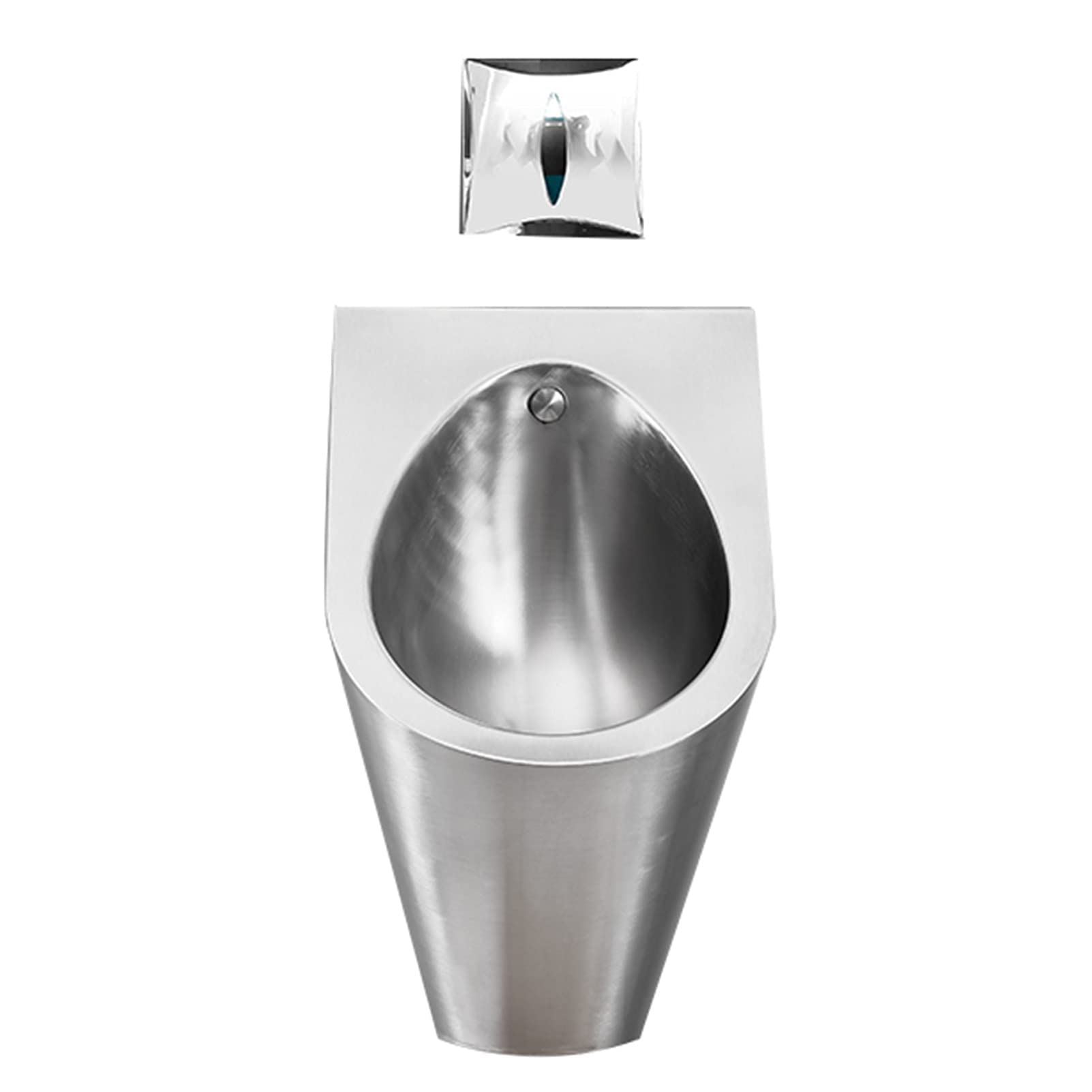 Wall-Mounted All-in-one Urinal, Stainless Steel Men's Urinal, Non-Contact Flushing Urinal, Strong and Anti-Clogging, Sensing Water Out, Easy to Clean