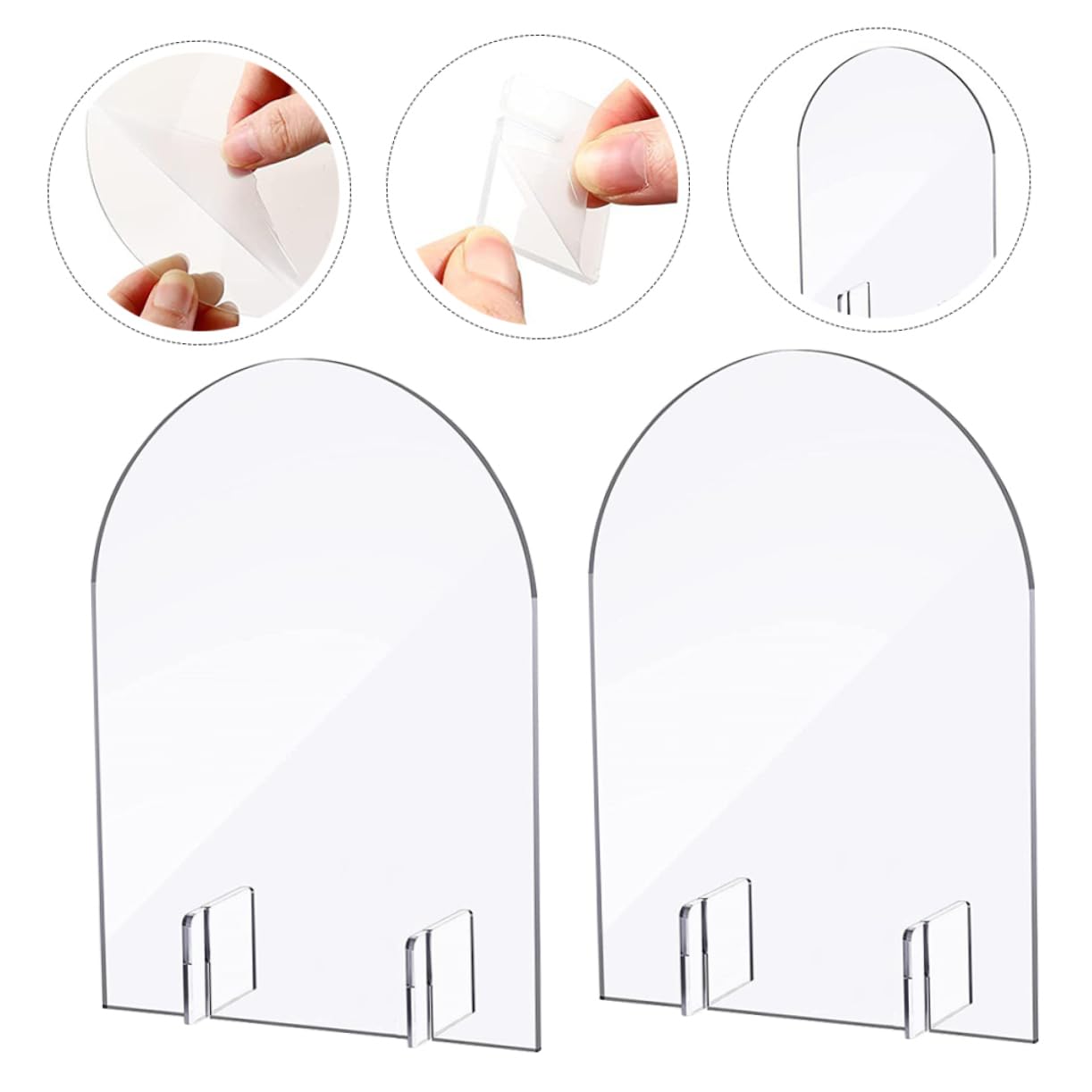 Alipis 3sets Acrylic Sign Stand Wedding Decor Acrylic Place Cards Party Supplies Seating Cards 5pcs*3