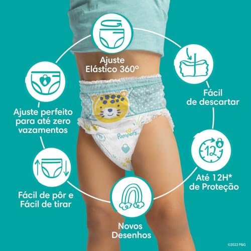 Pack Pampers Ajuste Total Fralda XG 132 unidades