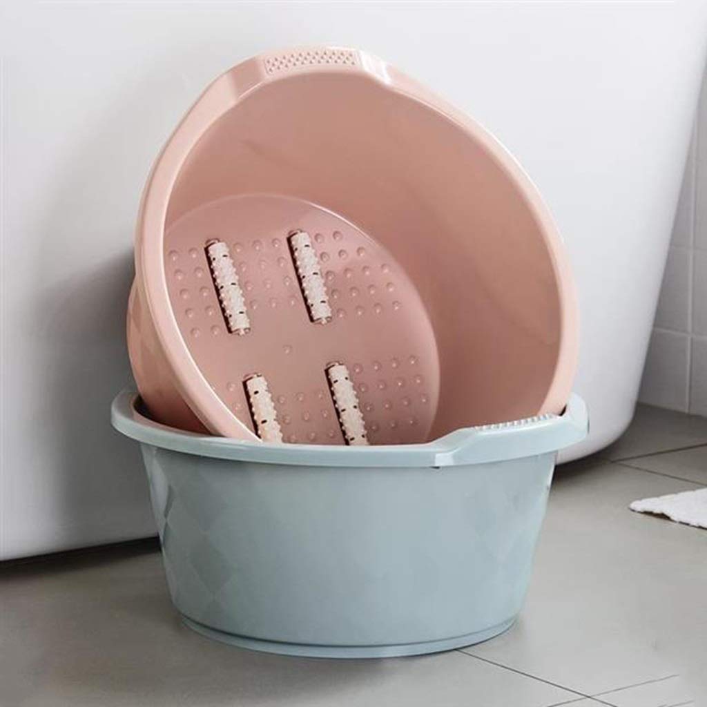 Fußbad-Badewannen-Extra große Pediküre-Badewanne - Massage-Pediküre-Spa-Becken für müde und schmerzende Füße - Großer Fußbad Eimer (Color : Grey)
