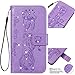 Produktbild Bookstyle für Huawei P Smart 2019 /Honor 10 Lite,Stand Funktion Leder Musterg Diamond Sparkle Slim Bling Glitzer Magnet Flip Wallet Hülle
