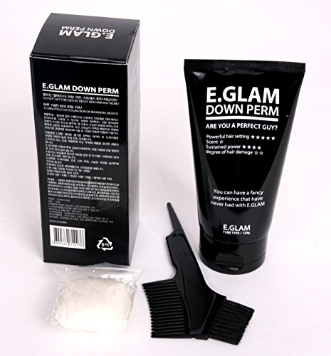 E.glam Down Perm for Men Speedy Easy Magic Straight Perm Home Kit 120ml