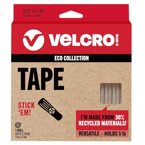 Ruban adhésif découper VELCRO Brand Eco 3m blanc durable