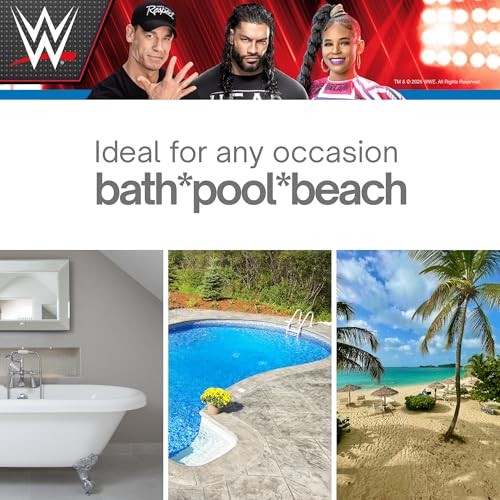 Image of WWE Wrestling Kids Super Soft Bath /Pool /Beach Soft Cotton Terry Hooded Towel Wrap, 24 in x 50 in, (100% Officially Licensed Product) By Franco