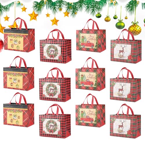 Sacs fourre-tout réutilisables de Noël pour emballage de friandises