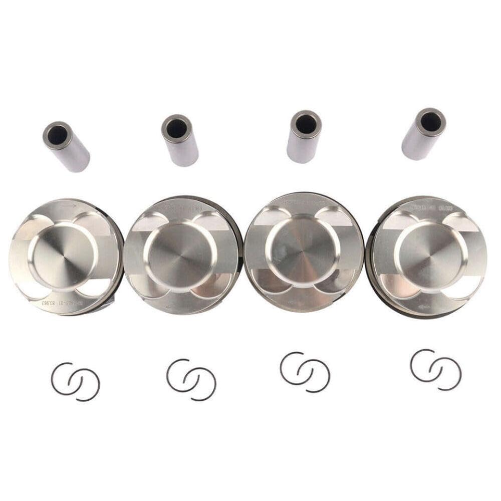 N20 PISTONI DEL MOTORE E REGLI SET 2,0T STD φ84mm Rapporto di compressione 10: 1 Numeri di parte 11257594453 11257640166 Compatibile con motori N20B20A N26B20A adatti a 328i 428i X1 X3 F30 Modelli