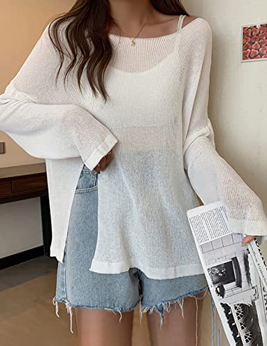 Bsubseach Crochet Cover Ups for Swimwear Women Sheer Mesh Beach Tops Swimsuit Cover Up Summer Vacation Outfits2