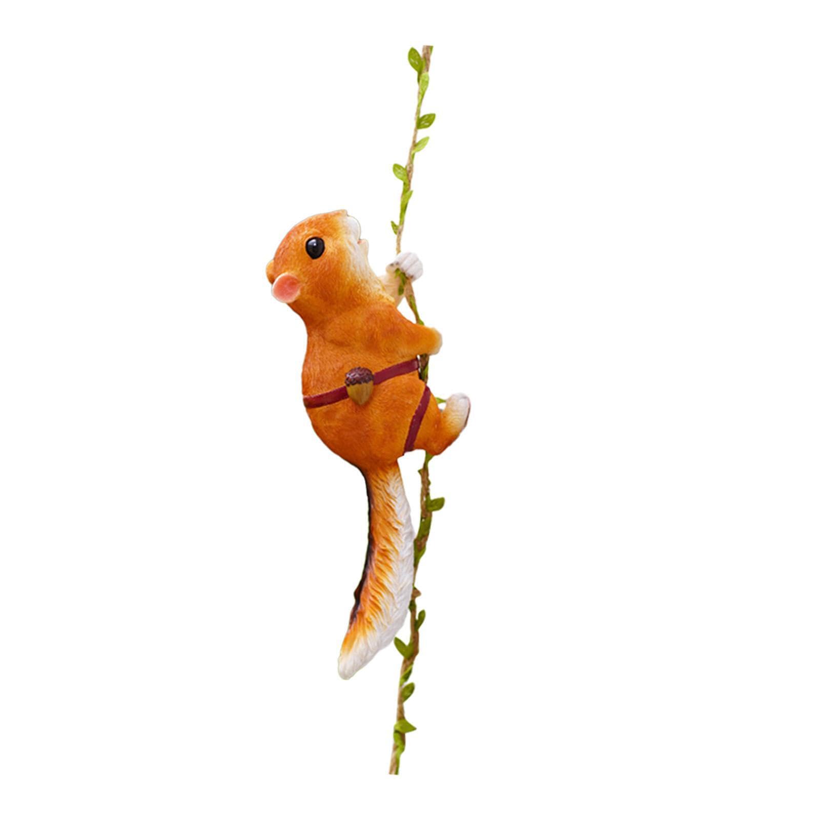 KTUXZCI Enchanting Miniature Animal Squirrel Figures And Outdoor Resin Statues Decorative Easter Gift For Family Sculpture Ornament Décor Outdoor Garden