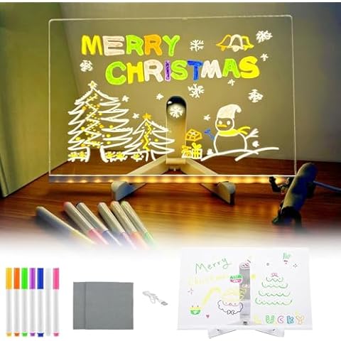 Acrylic LED Drawing Board with 7 Pens Cover