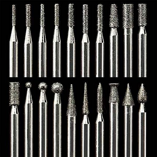 WOODRIVER Complete 20 PC Carving Burr Set 3/32