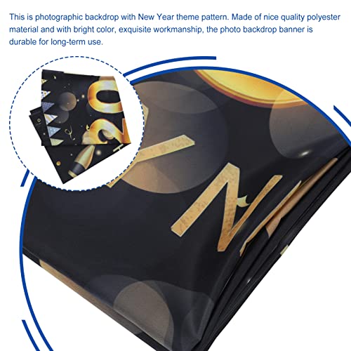 Uonlytech 1 Peça O Banner Feliz Ano Novo Decorações Nye Decorações Cenários De Ano Novo Para Fotogra