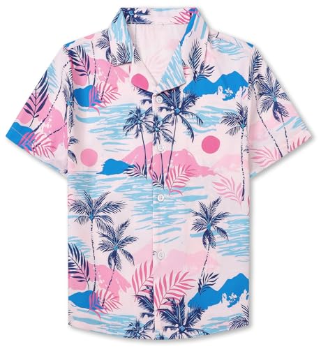 Image of Cromoncent Matching Hawaiian Outfits for Family, Dad and Son Matching Luau Beach Tropical Shirts Mommy Daughter Tropical Sets