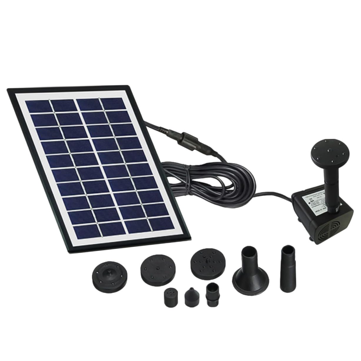 Fontaine solaire flottante pour jardin avec pompe à eau autonome pour bain oiseaux