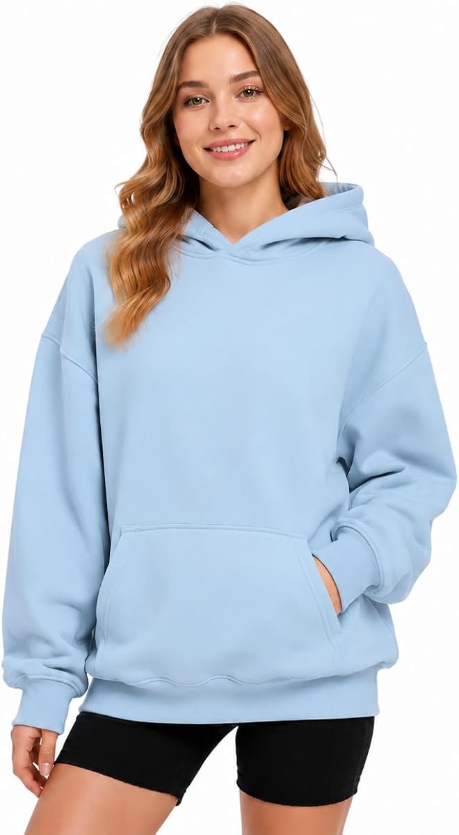 Ceboyel Sudaderas con capucha cómodas de gran tamaño para mujer, moda Y2K, sudadera con capucha vintage, suéter para adolescentes y niñas, ropa linda