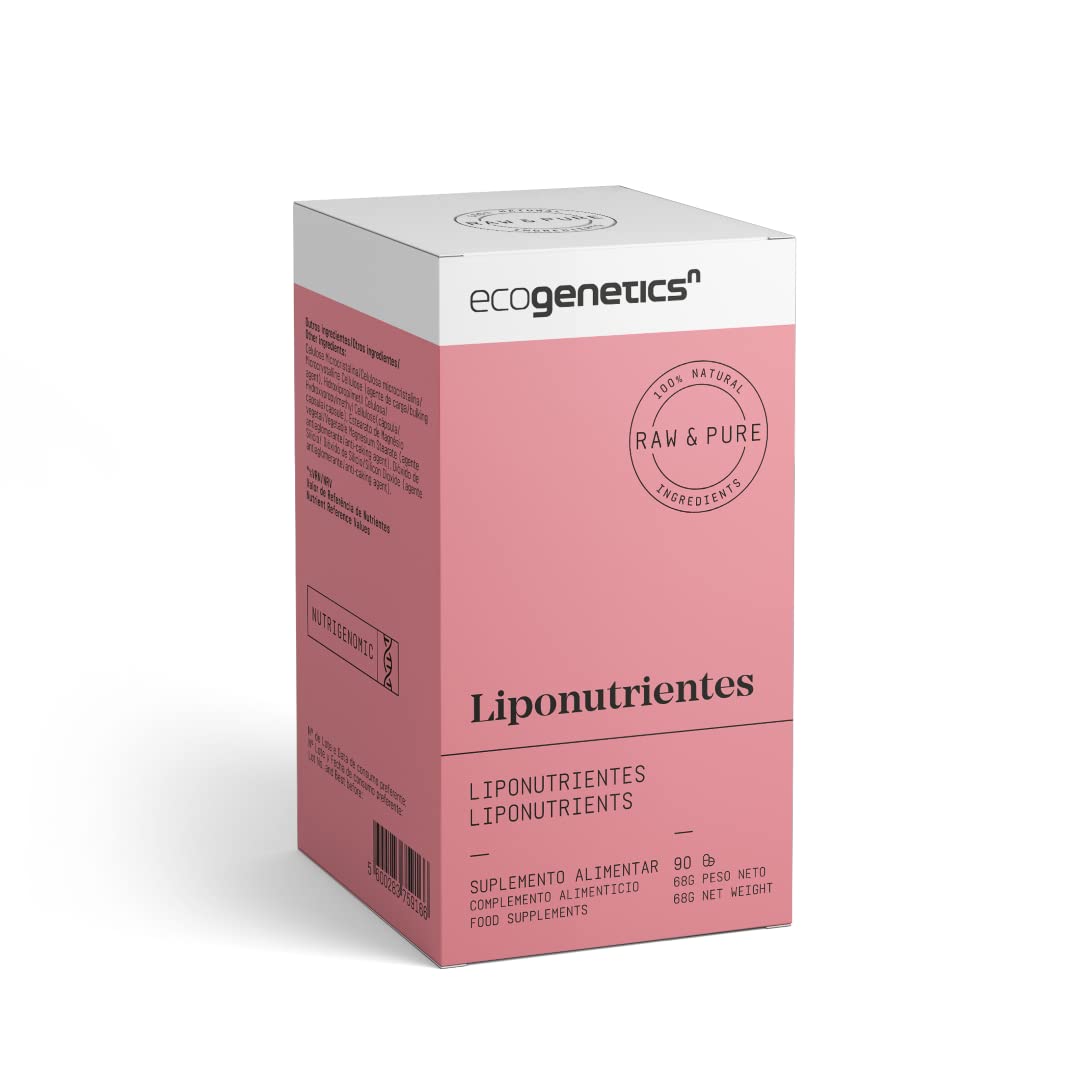 ECOGENETICS Liponutrientes 90 Cápsulas | Apoyo Integral al Colesterol Bajar Niveles | con SKRM Vegetales | Solución Natural para Salud Cardiovascular | con Antioxidantes Potentes