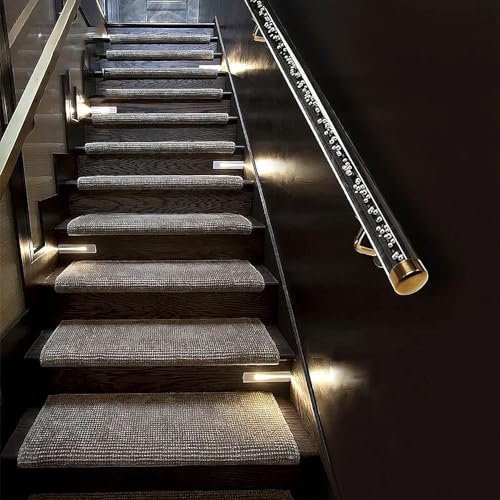 Rambarde escalier acrylique évite chutes - Main courante transparente - 8