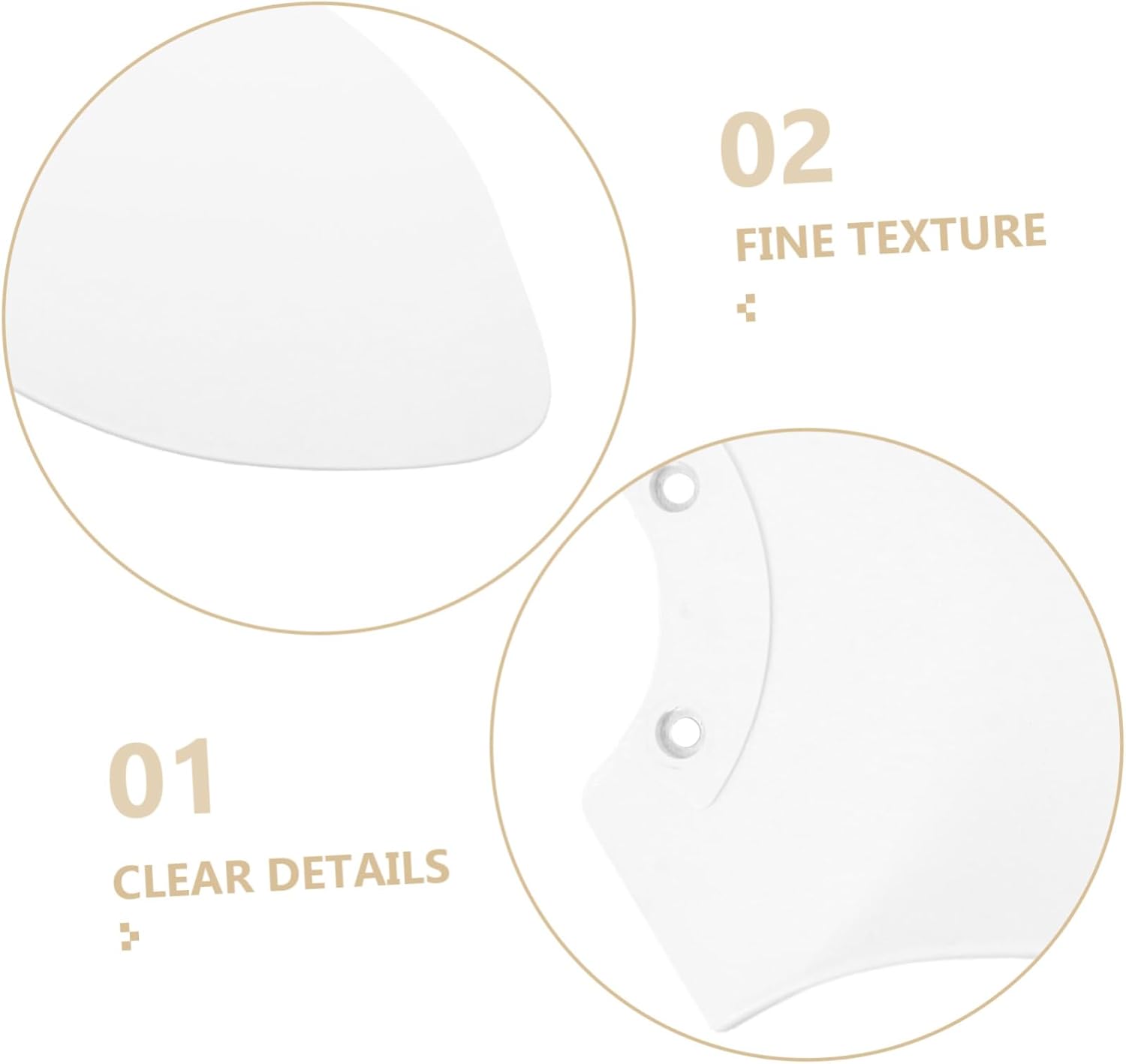 3pcs Plastic Ceiling Fan Blades for Electric Cooling Fans Lightweight Replacement Parts for Easy Installation for Airflow