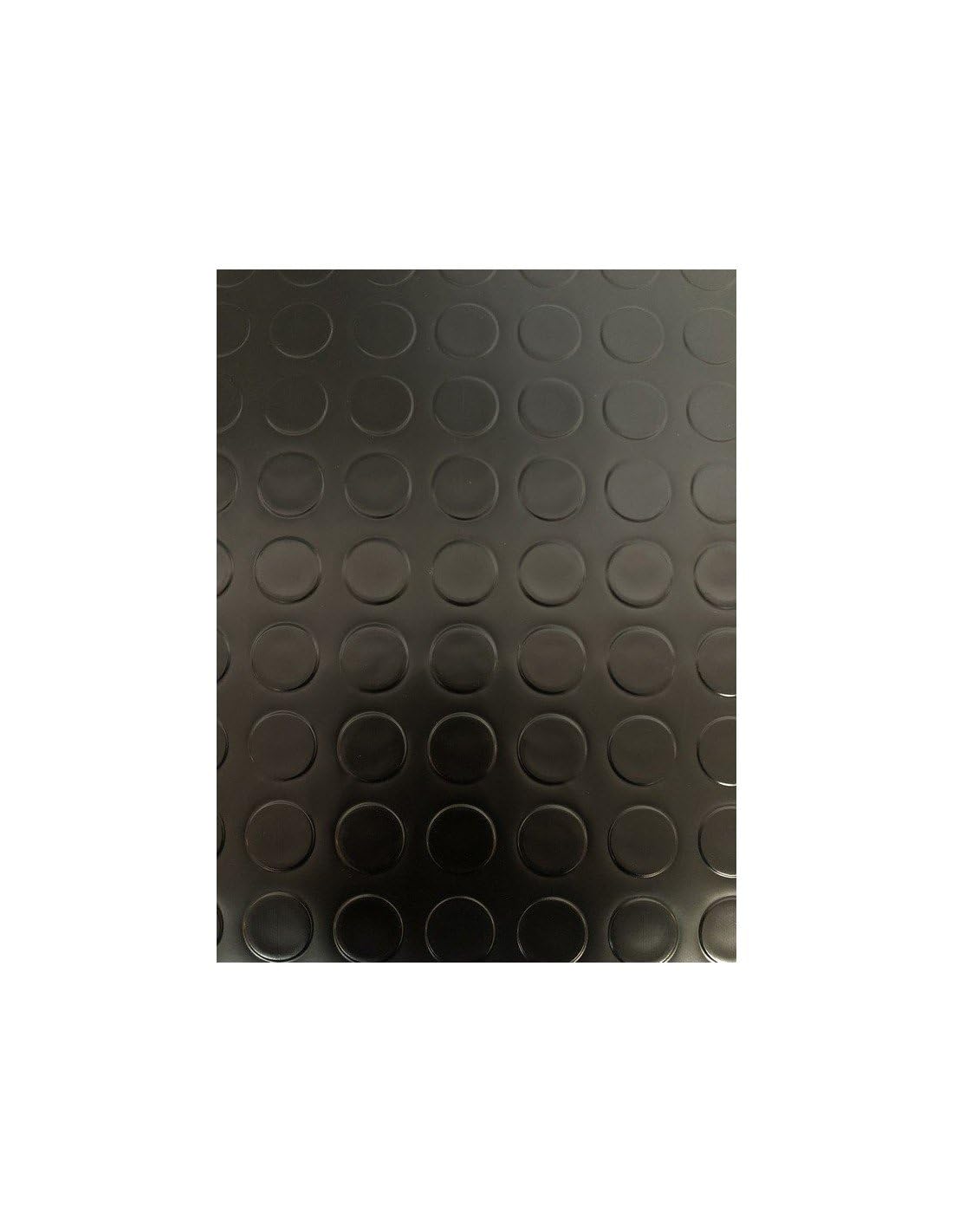 JARDIN202 - Suelo Vinílico PVC Circulos Negro | 1x25 metros -