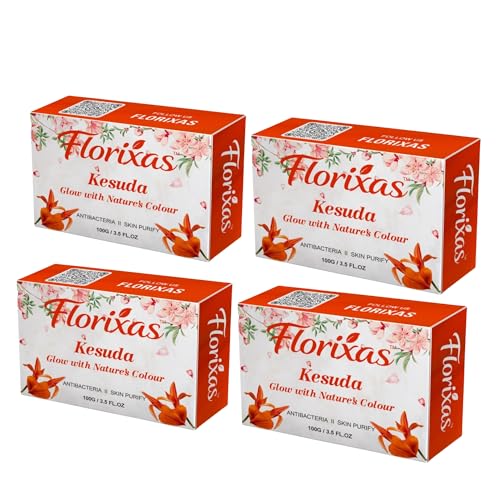 Image of Kesuda Soap 100g Pack of 4 | Herbal Glow Bath Bar Skin Brightening Radiance Natural Cleansing Smooth Soft Fresh Unisex