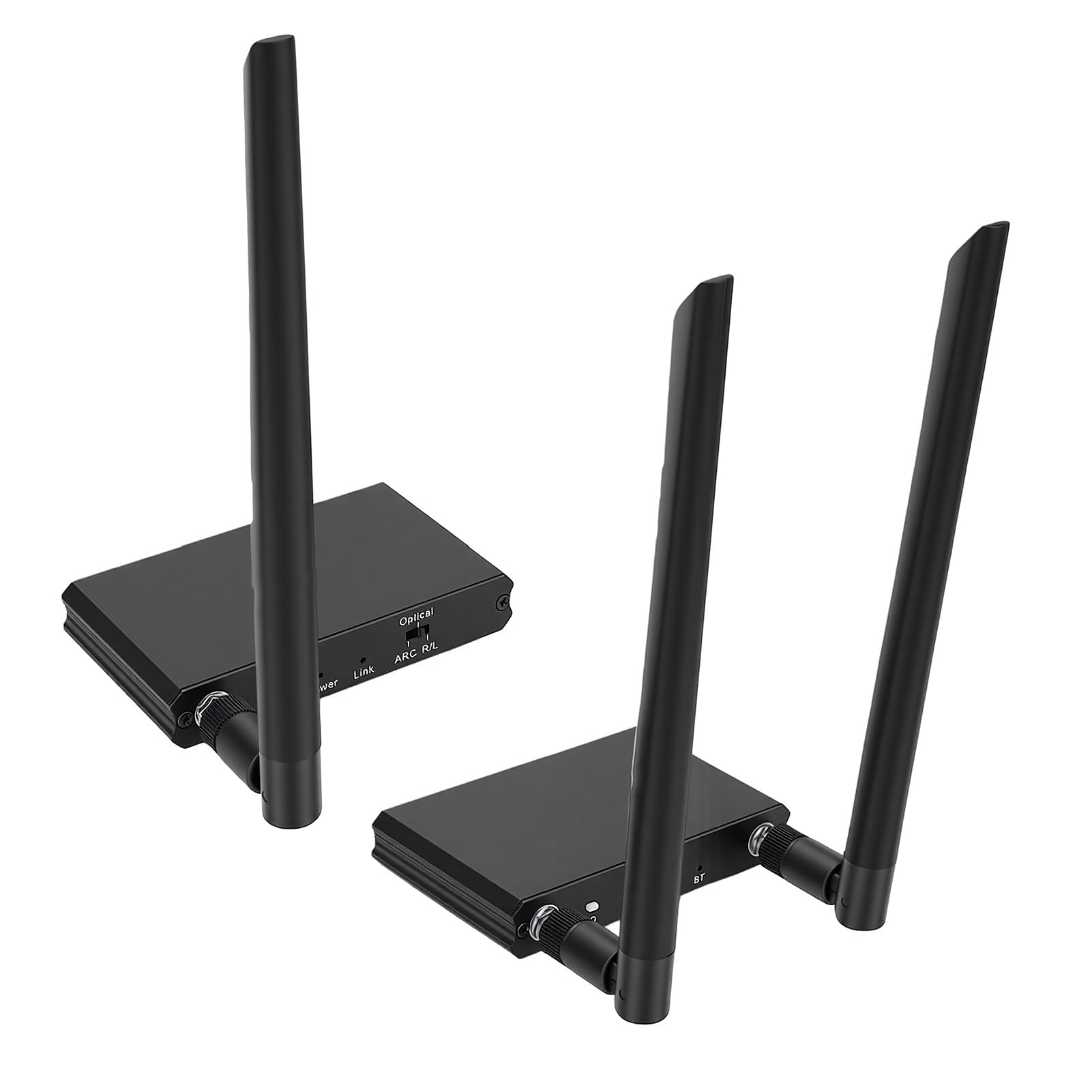GOWENIC Receptor de Transmisor de Sonido Inalámbrico de 2,4 GHz, Kit de Adaptador de Audio Bluetooth 5.3, Largo Alcance de 164 Pies, Baja Latencia, con ARC óptico de 3,5 Mm, para TV,