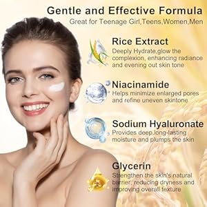 Womens & Teens Wife Birthday Gift Ideas,Skin Care Set,Professional Hydrate Glow Repair Anti-Aging Rice Water Facial Skin Care Routine Kit,Skincare Gift Set for Teenage Girl Womens Gifts for Christmas Womens Teens Wife Birthday Gift IdeasSkin Care SetProfessional Hydrate Glow Repair Anti Aging Rice Water Facial Skin Care Routine KitSkincare Gift Set for Teenage Girl Womens Gifts for Christmas