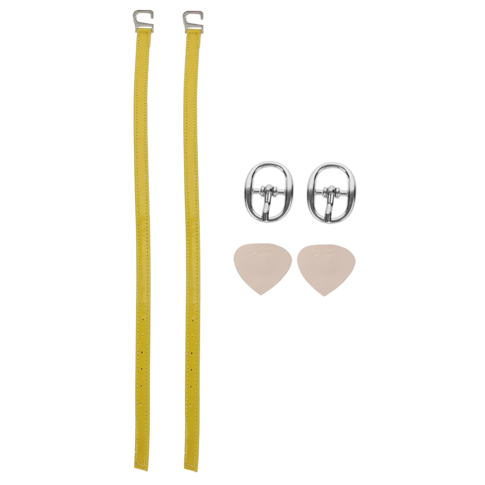 Beavorty 2Pairs Lazy Shoe Strings for High Heels Sturdy High Heel Accessory for Women and Durable Yellow Shoelaces for and Comfort